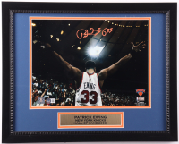 Patrick Ewing Signed Knicks Custom Framed Photo Display (Beckett) at PristineAuction.com
