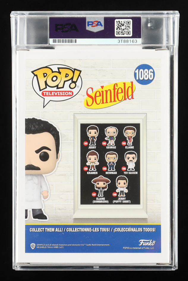 Larry Thomas Signed "Seinfeld" #1086 Yev Kassem Funko Pop! Vinyl Figure Inscribed "'Soup Nazi'" & "No Soup For You!" (PSA) at PristineAuction.com Larry Thomas Signed "Seinfeld" #1086 Yev Kassem Funko Pop! Vinyl Figure Inscribed "'Soup Nazi'" & "No Soup For You!" (PSA) at PristineAuction.com