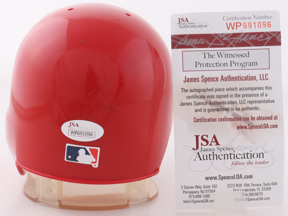 Jo Adell Signed Angels Batting Mini Helmet (JSA) at PristineAuction.com Jo Adell Signed Angels Batting Mini Helmet (JSA) at PristineAuction.com