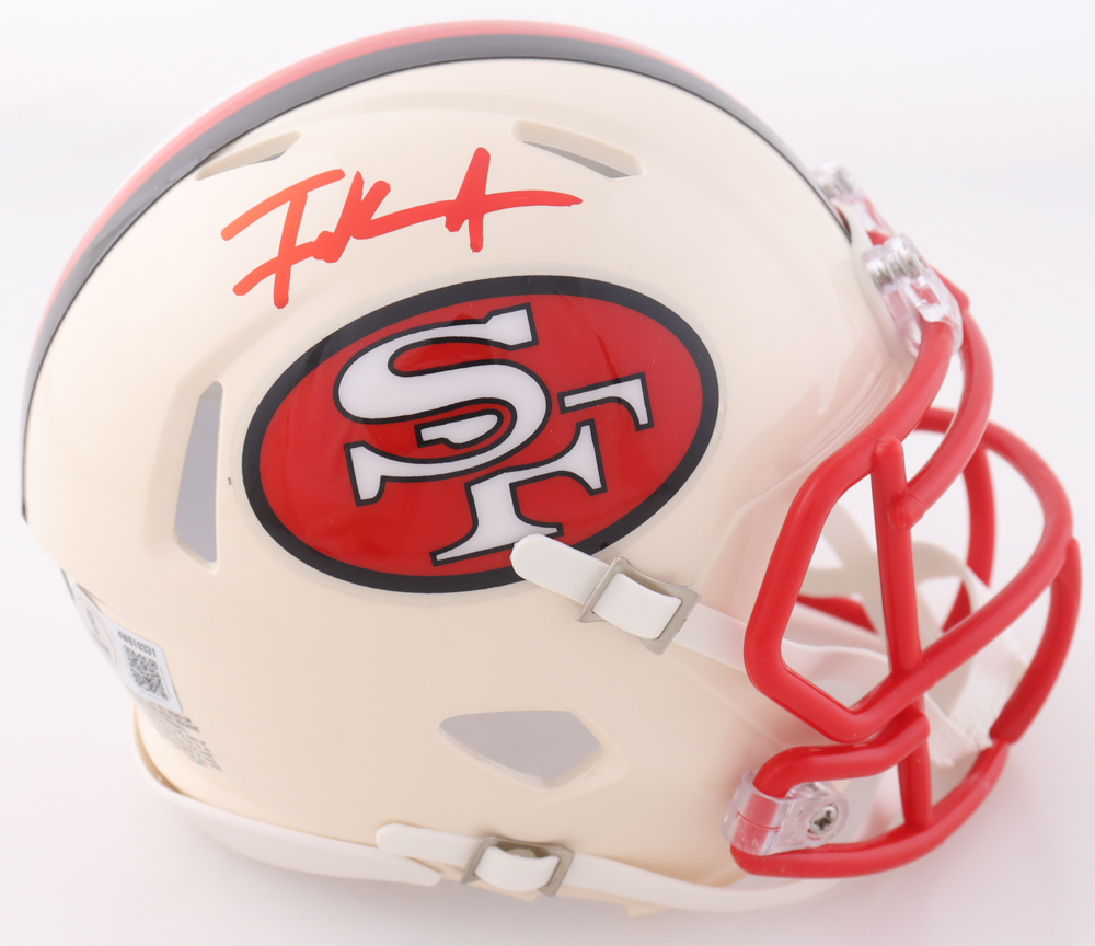 Frank Gore Signed 49ers Retro Alternate Speed Mini Helmet (Beckett) at PristineAuction.com Frank Gore Signed 49ers Retro Alternate Speed Mini Helmet (Beckett) at PristineAuction.com