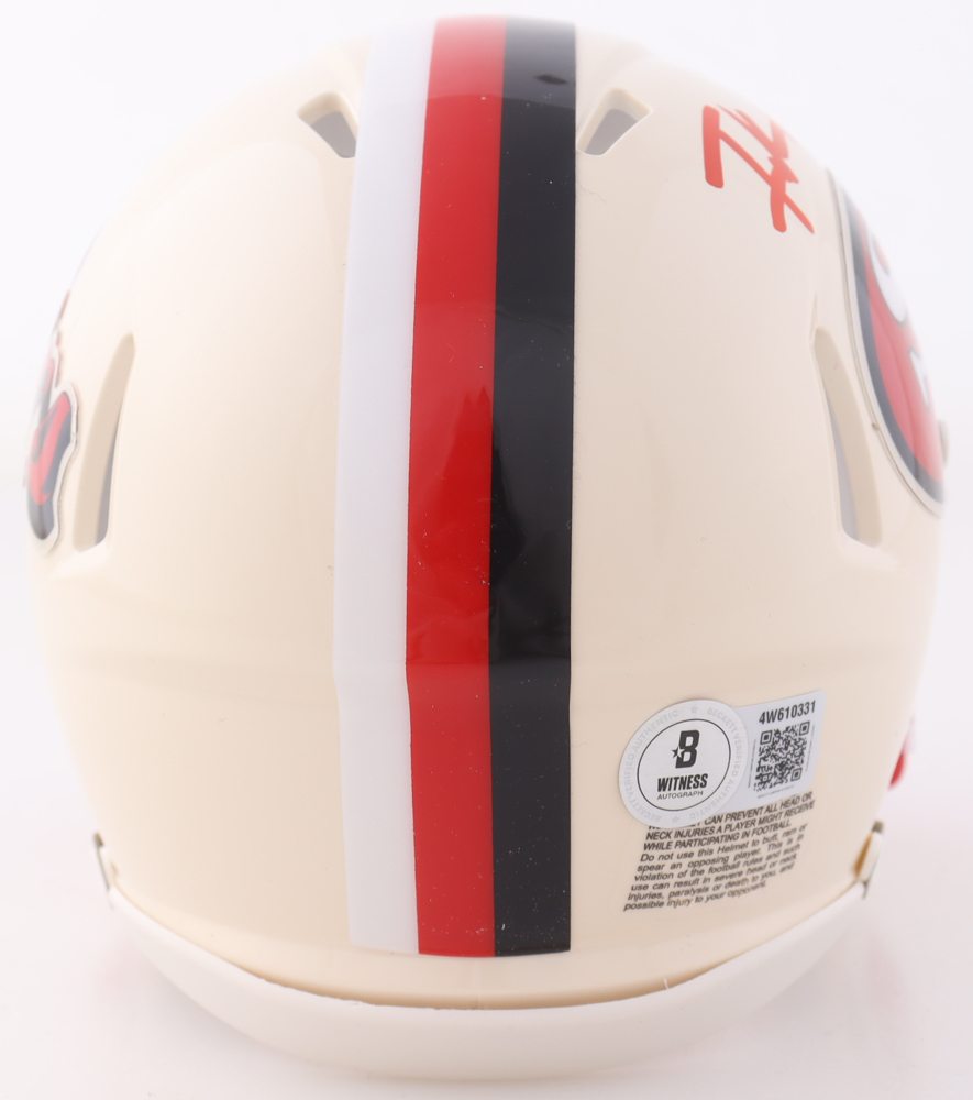 Frank Gore Signed 49ers Retro Alternate Speed Mini Helmet (Beckett) at PristineAuction.com Frank Gore Signed 49ers Retro Alternate Speed Mini Helmet (Beckett) at PristineAuction.com