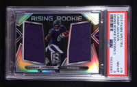 Lamar Jackson 2018 Panini Spectra Rising Rookie Materials #15 RC #145/199 (PSA 8) at PristineAuction.com