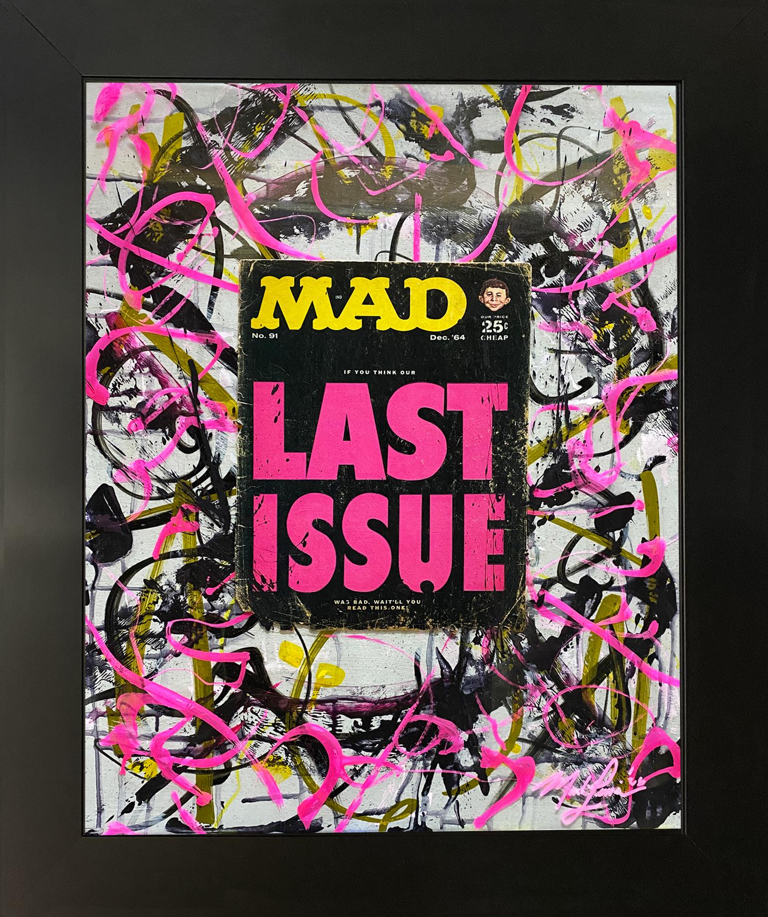 "MAD Magazine - Last Issue" Sept. 1968 Issue #121 Original Custom Framed Painting On Acrylic Glass 025-26 (Lewis) at PristineAuction.com "MAD Magazine - Last Issue" Sept. 1968 Issue #121 Original Custom Framed Painting On Acrylic Glass 025-26 (Lewis) at PristineAuction.com
