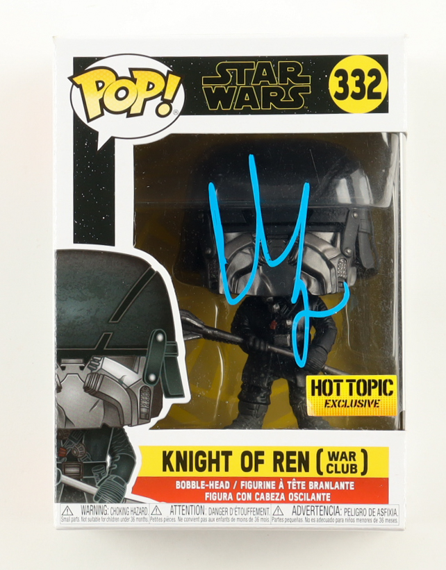 Christian Slater Signed "Star Wars" #332 Knight of Ren (War Club) Funko Bobble-Head Figure (ACOA) at PristineAuction.com Christian Slater Signed "Star Wars" #332 Knight of Ren (War Club) Funko Bobble-Head Figure (ACOA) at PristineAuction.com