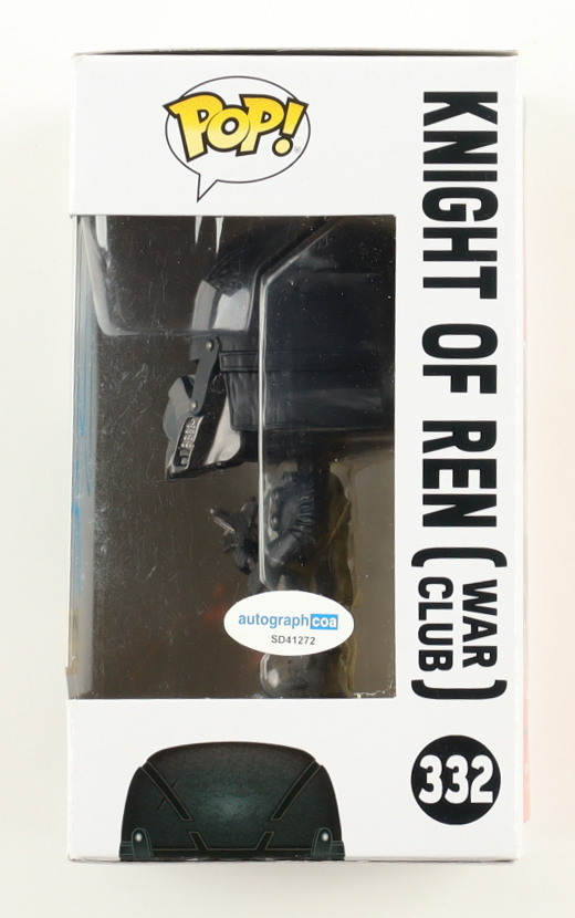 Christian Slater Signed "Star Wars" #332 Knight of Ren (War Club) Funko Bobble-Head Figure (ACOA) at PristineAuction.com Christian Slater Signed "Star Wars" #332 Knight of Ren (War Club) Funko Bobble-Head Figure (ACOA) at PristineAuction.com