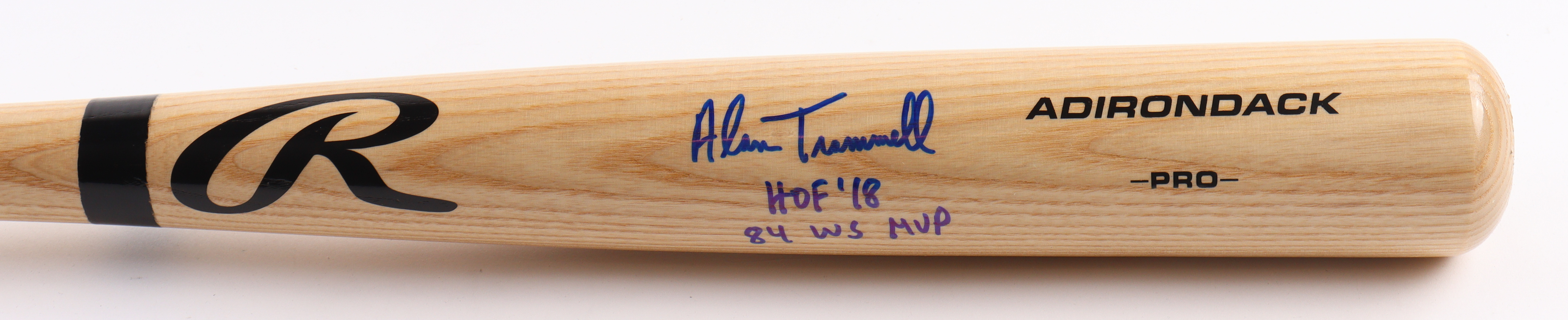 Alan Trammell Signed Rawlings Pro Baseball Bat Inscribed "HOF '18" & "84 WS MVP" (PSA) at PristineAuction.com Alan Trammell Signed Rawlings Pro Baseball Bat Inscribed "HOF '18" & "84 WS MVP" (PSA) at PristineAuction.com