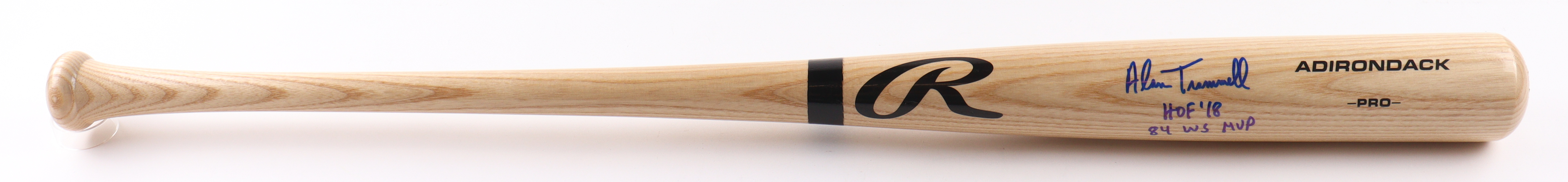 Alan Trammell Signed Rawlings Pro Baseball Bat Inscribed "HOF '18" & "84 WS MVP" (PSA) at PristineAuction.com Alan Trammell Signed Rawlings Pro Baseball Bat Inscribed "HOF '18" & "84 WS MVP" (PSA) at PristineAuction.com