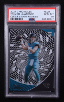 Trevor Lawrence 2021 Panini Chronicles Clear Vision Rookies #CVR-1 RC (PSA 10) at PristineAuction.com