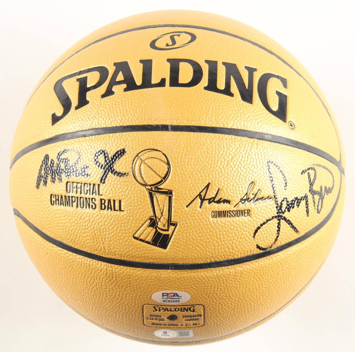 Larry Bird & Magic Johnson Signed NBA Finals Champions Basketball with Display Case (Beckett & PSA) at PristineAuction.com Larry Bird & Magic Johnson Signed NBA Finals Champions Basketball with Display Case (Beckett & PSA) at PristineAuction.com