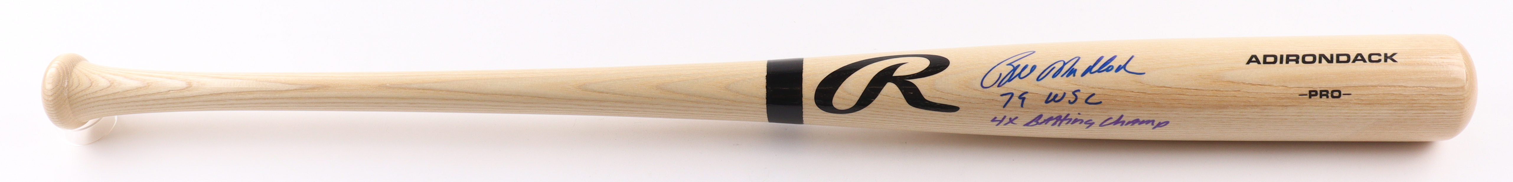 Bill Madlock Signed Rawlings Baseball Bat Inscribed "79 WSC" & "4X Batting Champ" (PSA) at PristineAuction.com Bill Madlock Signed Rawlings Baseball Bat Inscribed "79 WSC" & "4X Batting Champ" (PSA) at PristineAuction.com
