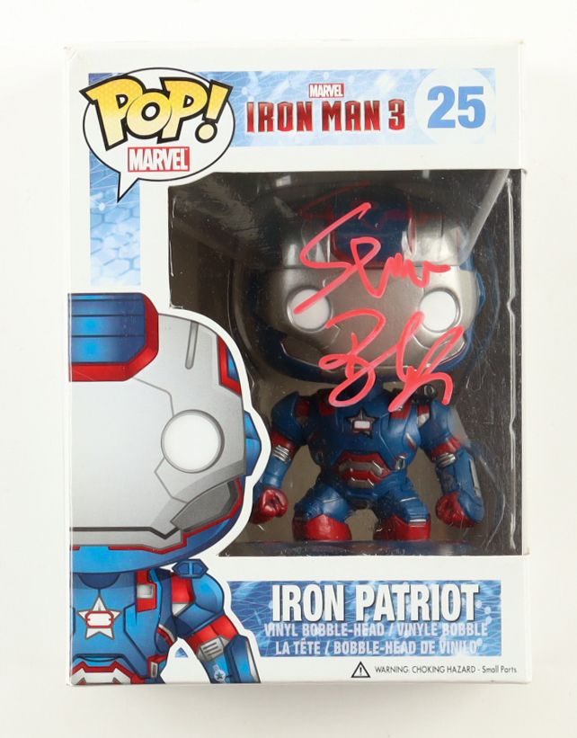 Shane Black Signed "Iron Man 3" #25 Iron Patriot Funko Pop! Vinyl Figure (ACOA) at PristineAuction.com Shane Black Signed "Iron Man 3" #25 Iron Patriot Funko Pop! Vinyl Figure (ACOA) at PristineAuction.com