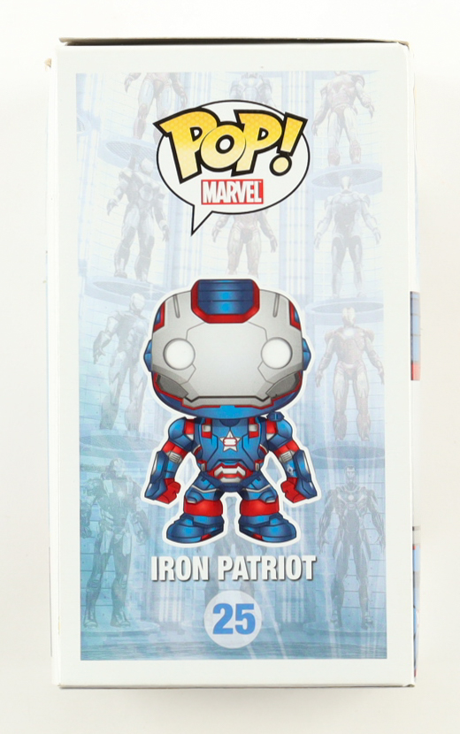 Shane Black Signed "Iron Man 3" #25 Iron Patriot Funko Pop! Vinyl Figure (ACOA) at PristineAuction.com Shane Black Signed "Iron Man 3" #25 Iron Patriot Funko Pop! Vinyl Figure (ACOA) at PristineAuction.com