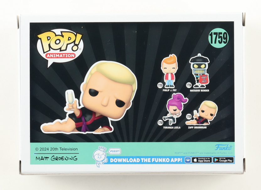 Billy West Signed "Futurama" #1759 Zapp Brannigan Funko Pop! Vinyl Figure (ACOA) at PristineAuction.com Billy West Signed "Futurama" #1759 Zapp Brannigan Funko Pop! Vinyl Figure (ACOA) at PristineAuction.com