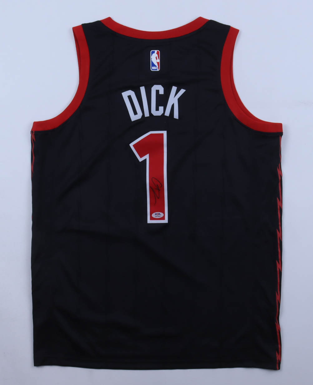 Gradey Dick Signed Raptors Jordan Authentic Jersey (PSA) at PristineAuction.com Gradey Dick Signed Raptors Jordan Authentic Jersey (PSA) at PristineAuction.com