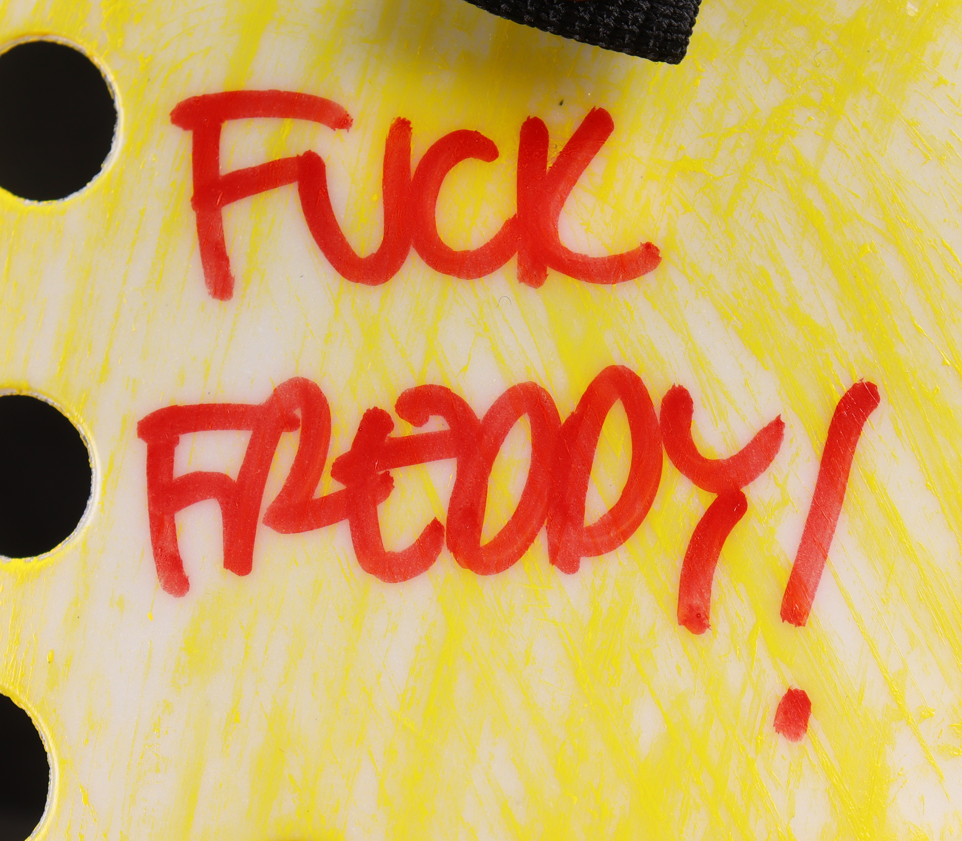 Ari Lehman Signed "Friday the 13th" Mask Inscribed "Jason 1" & "F**k Freddy! (JSA) at PristineAuction.com Ari Lehman Signed "Friday the 13th" Mask Inscribed "Jason 1" & "F**k Freddy! (JSA) at PristineAuction.com