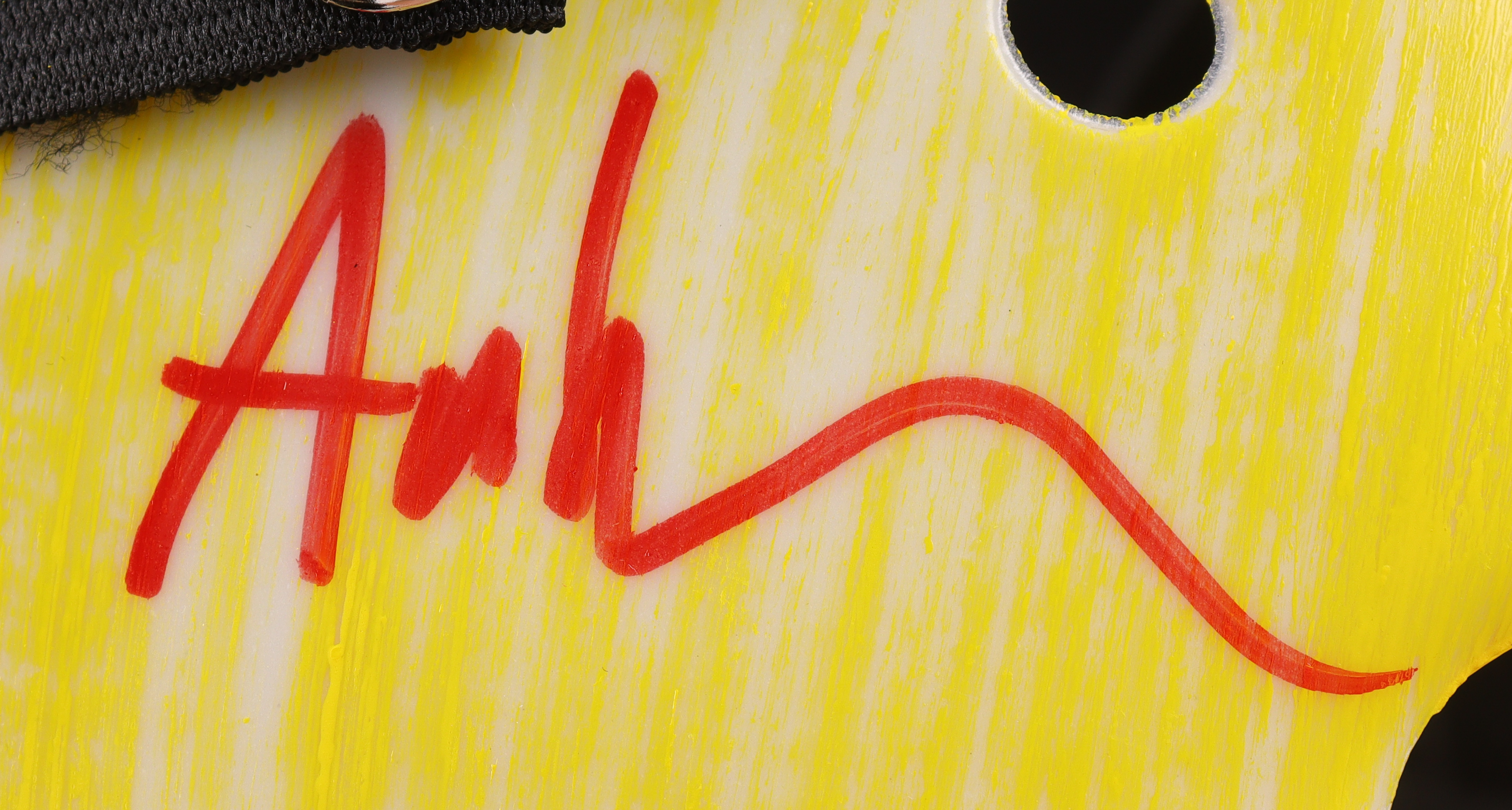 Ari Lehman Signed "Friday the 13th" Mask Inscribed "Jason 1" & "F**k Freddy! (JSA) at PristineAuction.com Ari Lehman Signed "Friday the 13th" Mask Inscribed "Jason 1" & "F**k Freddy! (JSA) at PristineAuction.com