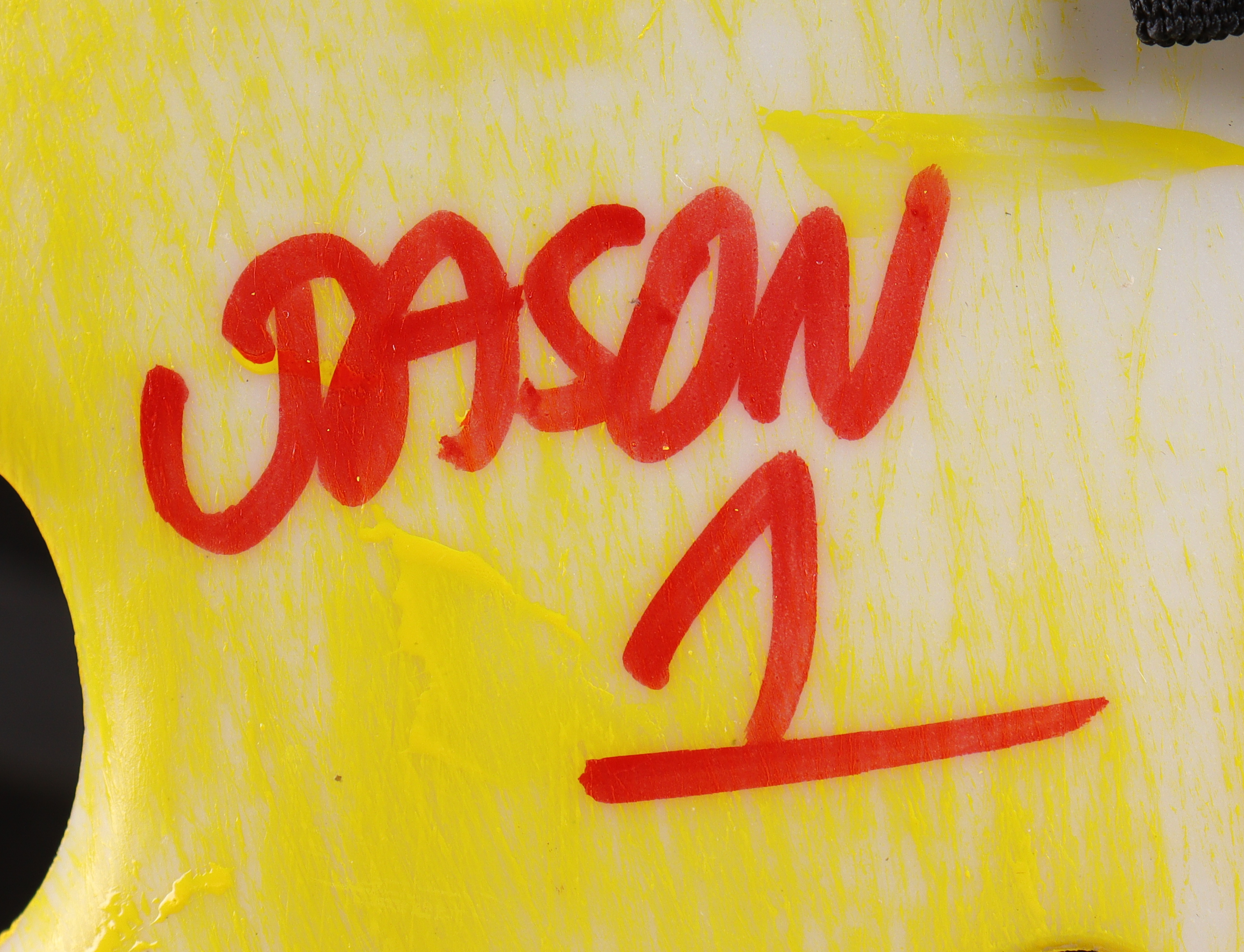 Ari Lehman Signed "Friday the 13th" Mask Inscribed "Jason 1" & "F**k Freddy! (JSA) at PristineAuction.com Ari Lehman Signed "Friday the 13th" Mask Inscribed "Jason 1" & "F**k Freddy! (JSA) at PristineAuction.com