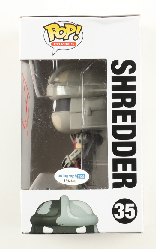 Tohoru Masamune Signed "Teenage Mutant Ninja Turtles" #35 Shredder Funko Pop! Vinyl Figure (ACOA) at PristineAuction.com Tohoru Masamune Signed "Teenage Mutant Ninja Turtles" #35 Shredder Funko Pop! Vinyl Figure (ACOA) at PristineAuction.com