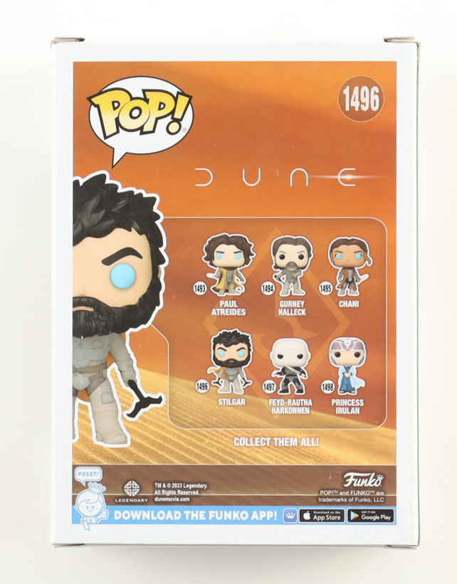 Javier Bardem Signed "Dune" #1496 Stilgar Funko Pop! Vinyl Figure (ACOA) at PristineAuction.com Javier Bardem Signed "Dune" #1496 Stilgar Funko Pop! Vinyl Figure (ACOA) at PristineAuction.com