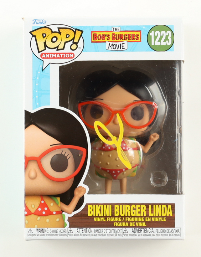 John Roberts Signed "The Bob's Burgers Movie" Bikini Burger Linda #1223 Funko Pop! Vinyl Figure (ACOA) at PristineAuction.com John Roberts Signed "The Bob's Burgers Movie" Bikini Burger Linda #1223 Funko Pop! Vinyl Figure (ACOA) at PristineAuction.com