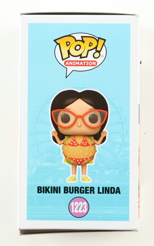 John Roberts Signed "The Bob's Burgers Movie" Bikini Burger Linda #1223 Funko Pop! Vinyl Figure (ACOA) at PristineAuction.com John Roberts Signed "The Bob's Burgers Movie" Bikini Burger Linda #1223 Funko Pop! Vinyl Figure (ACOA) at PristineAuction.com