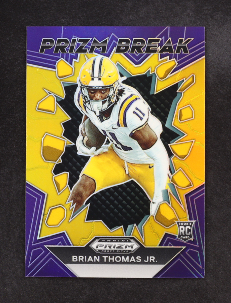 Brian Thomas Jr. 2024 Panini Prizm Draft Picks Prizm Break Gold #8 #02/10 RC