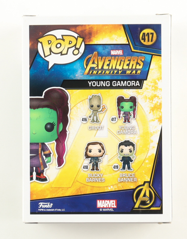 Ariana Greenblatt Signed "Avengers: Infinity War" #417 Young Gamora Funko Pop! Vinyl Figure (ACOA) at PristineAuction.com Ariana Greenblatt Signed "Avengers: Infinity War" #417 Young Gamora Funko Pop! Vinyl Figure (ACOA) at PristineAuction.com