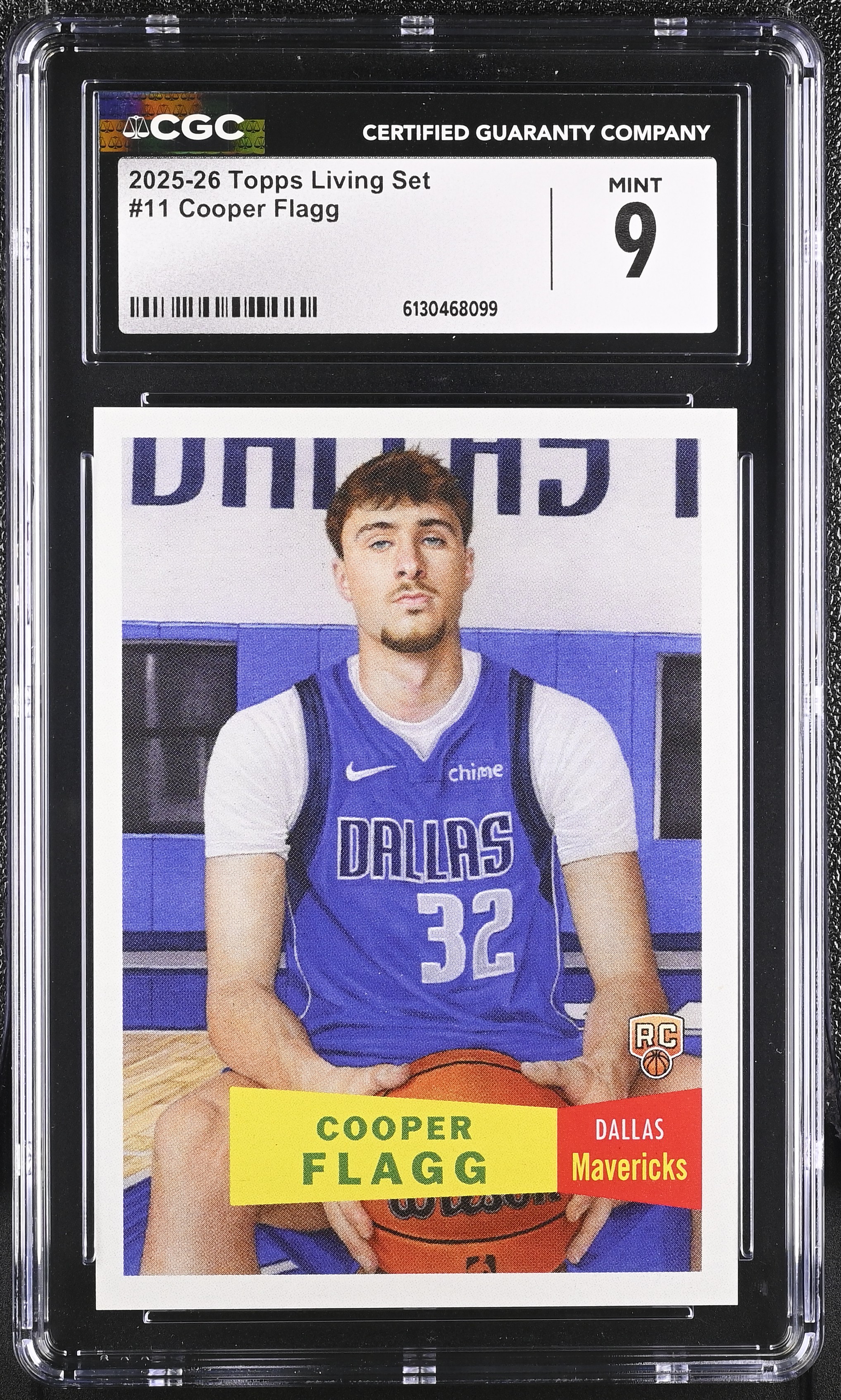 Cooper Flagg 2025-26 Topps Living Set #11 RC (CGC 9) at PristineAuction.com Cooper Flagg 2025-26 Topps Living Set #11 RC (CGC 9) at PristineAuction.com