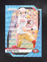 George Kittle 2024 Panini Prizm Prizms Blue Wave #253 #187/230 at PristineAuction.com