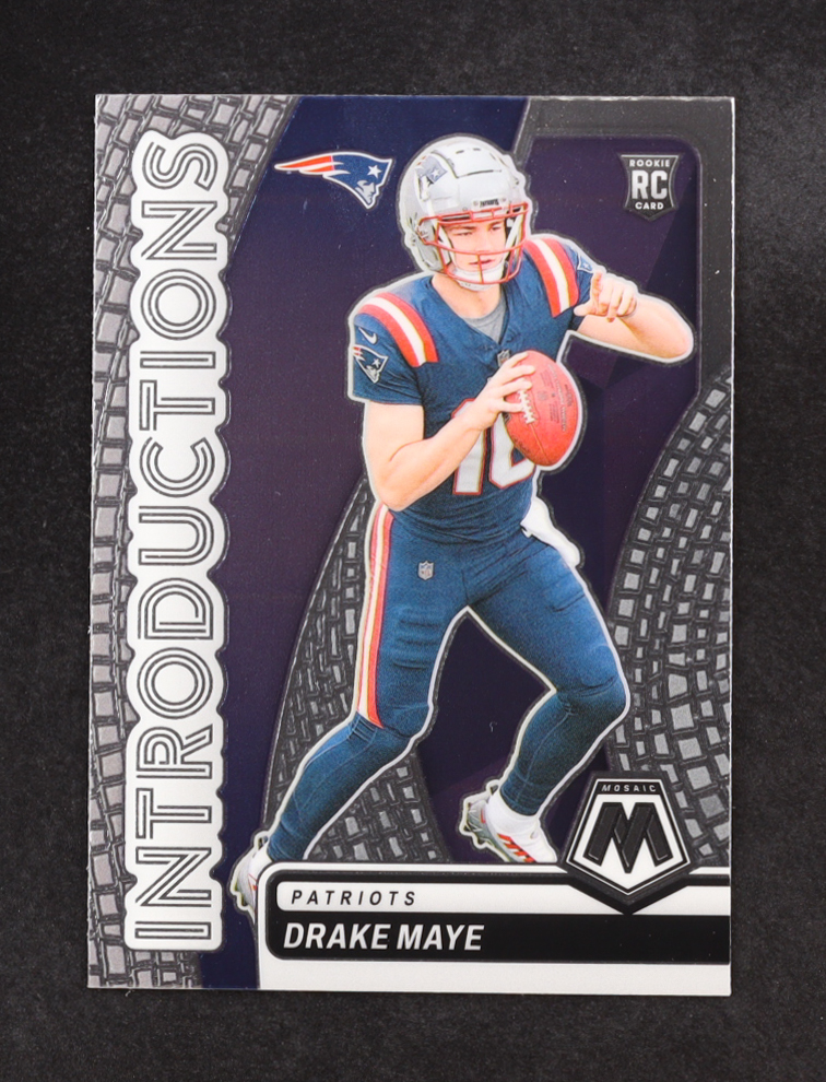 Drake Maye 2024 Panini Mosaic Introductions #1 RC at PristineAuction.com Drake Maye 2024 Panini Mosaic Introductions #1 RC at PristineAuction.com