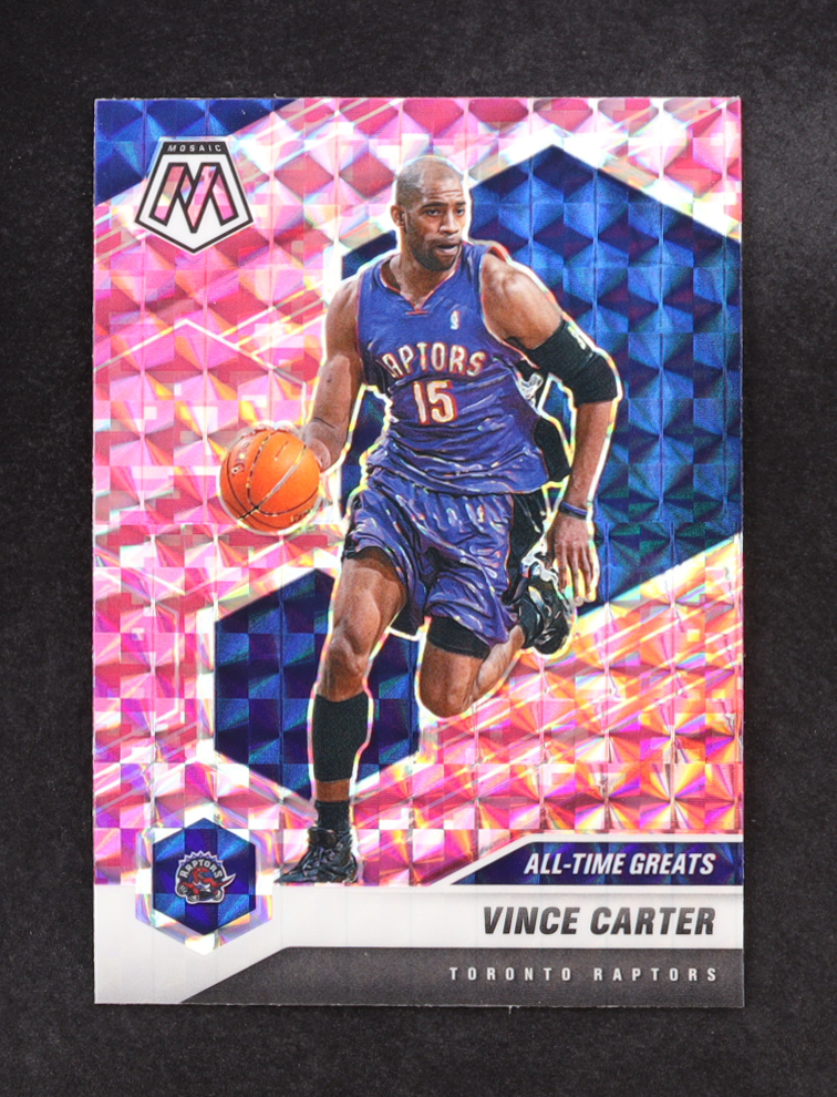 Vince Carter 2020-21 Panini Mosaic Mosaic Camo Pink #290 at PristineAuction.com Vince Carter 2020-21 Panini Mosaic Mosaic Camo Pink #290 at PristineAuction.com