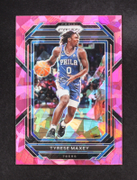 Tyrese Maxey 2022-23 Panini Prizm Prizms Pink Ice #21 at PristineAuction.com