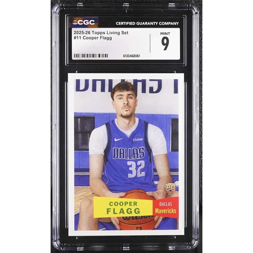 Cooper Flagg 2025-26 Topps Living Set #11 RC (CGC 9) at PristineAuction.com