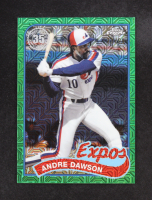 Andre Dawson 2024 Topps '89 Topps Silver Pack Chrome Series 2 Green Refractors #2T89C95 #21/99 at PristineAuction.com