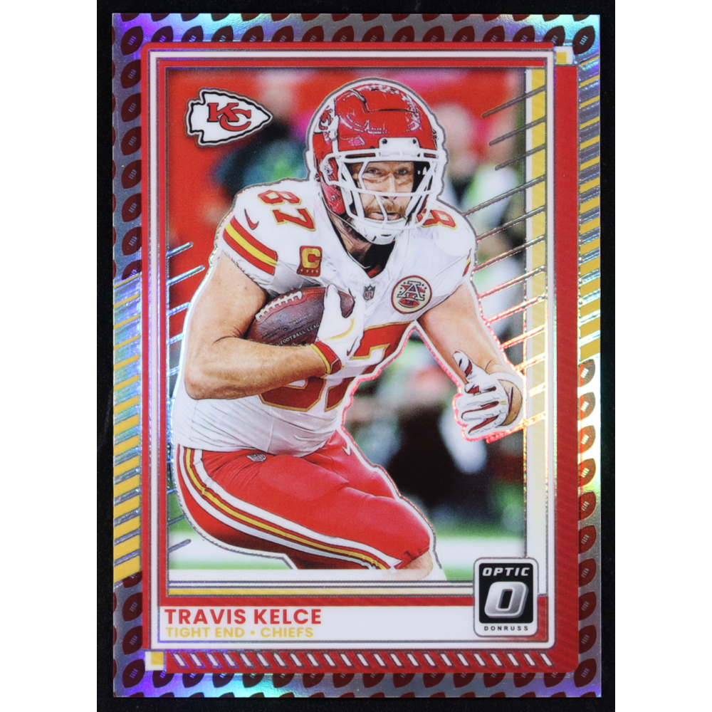 Travis Kelce 2025 Donruss Optic Footballs #135 #05/16 at PristineAuction.com