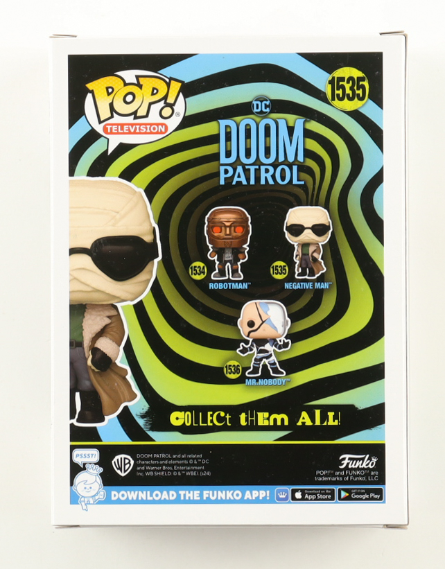 Matt Bomer Signed "Doom Patrol" #1535 Negative Man Funko Pop! Vinyl Figure (ACOA) at PristineAuction.com Matt Bomer Signed "Doom Patrol" #1535 Negative Man Funko Pop! Vinyl Figure (ACOA) at PristineAuction.com
