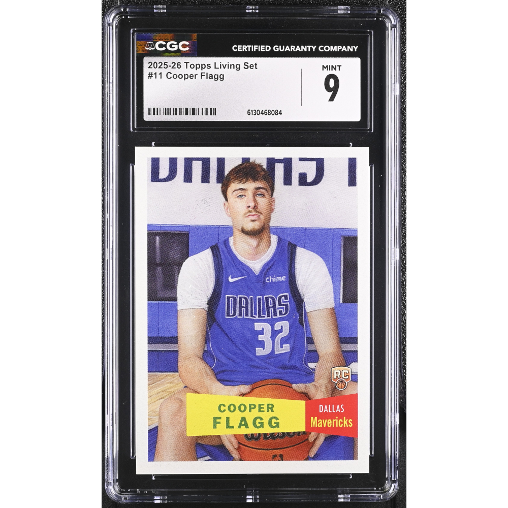 Cooper Flagg 2025-26 Topps Living Set #11 RC (CGC 9) at PristineAuction.com