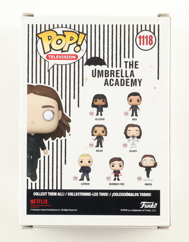 Elliot Page Signed "The Umbrella Academy" Vanya #1118 Funko Pop! Vinyl Figure (ACOA) at PristineAuction.com Elliot Page Signed "The Umbrella Academy" Vanya #1118 Funko Pop! Vinyl Figure (ACOA) at PristineAuction.com