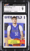 Cooper Flagg 2025-26 Topps Living Set #11 RC (CGC 9) at PristineAuction.com