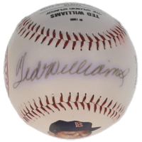 Ted Williams Signed LE Fotoball Commemorative Baseball (Fotoball) at PristineAuction.com