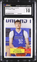 Cooper Flagg 2025-26 Topps Living Set #11 RC (CGC 10) at PristineAuction.com