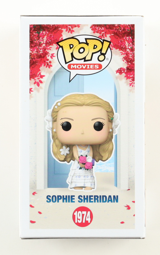 Amanda Seyfried Signed "Mamma Mia! The Movie" #1974 Sophie Sheridan Funko Pop! Vinyl Figure (ACOA) at PristineAuction.com Amanda Seyfried Signed "Mamma Mia! The Movie" #1974 Sophie Sheridan Funko Pop! Vinyl Figure (ACOA) at PristineAuction.com