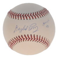 Gaylord Perry Signed OML Baseball Inscribed "HOF 91" (TriStar) at PristineAuction.com