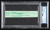 Joe DiMaggio Signed Yankees Cut (PSA) at PristineAuction.com