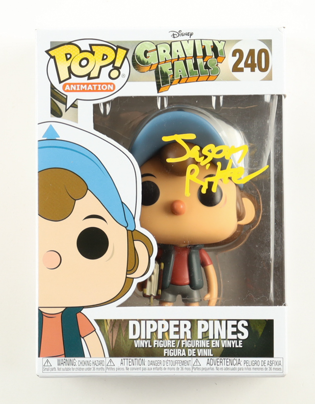 Jason Ritter Signed "Gravity Falls" #240 Dipper Pines Funko Pop! Vinyl Figure (ACOA) at PristineAuction.com Jason Ritter Signed "Gravity Falls" #240 Dipper Pines Funko Pop! Vinyl Figure (ACOA) at PristineAuction.com