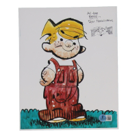 Ron Ferdinand Signed "Dennis the Menace" 8x10 Photo Inscribed "All the Best!" with Hand-Drawn Sketch (Beckett) at PristineAuction.com