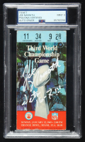 Joe Namath Signed 1969 Super Bowl III Game Ticket Inscribed "Jets 16-7!!!" (PSA | Autograph Graded 9) at PristineAuction.com