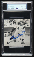 Willie Mays Signed Giants 4x4 Photo (PSA | Autograph Graded 10) at PristineAuction.com
