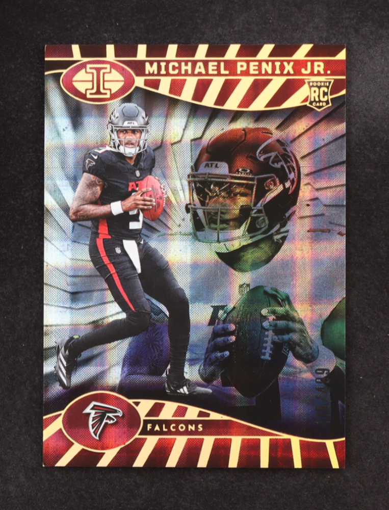 Michael Penix Jr. 2024 Panini Illusions Trophy Collection Mirrored #4 #116/499 RC
