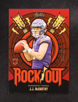 JJ McCarthy 2024 Absolute Rock Out Spectrum Red #12 #010/150 RC at PristineAuction.com